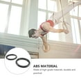 thumbnail image 4 of OULII 1 Pair Outdoor Gymnastic Rings ABS Black Cervical Spine Correction for, 4 of 6