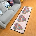 thumbnail image 2 of Dreamtimes Valentine Flowers Heart Hallway Runner Rug 2'x6' Kitchen Rug with Rubber Backing I Love You Non Slip Entryway Rug Runner Washable Soft Area Rug for Hallway Bedroom Kitchen Decor, 2 of 6