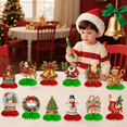 thumbnail image 6 of 12PCS Christmas Party Decorations Christmas Honeycomb Centerpieces for Tables Xmas 3D Table Decorations with Santa Claus Snowman for Merry Christmas Party Supplies Holiday Indoor Home Decors, 6 of 8
