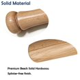 thumbnail image 3 of Bate de béisbol SERAIBO de madera dura de 43 cm, compacta para entrenamiento, 3 of 8