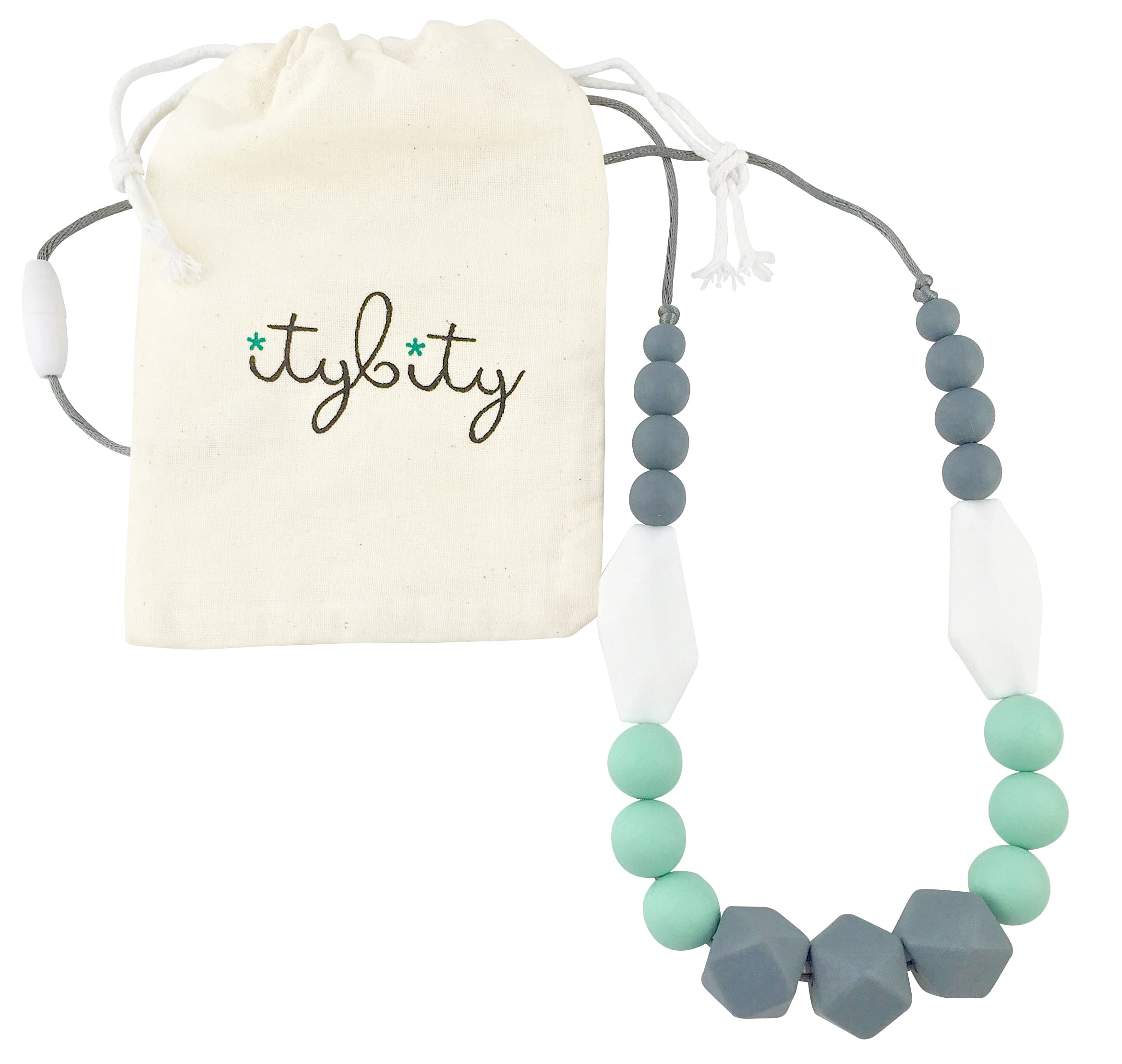 Teething Pain Relief Baby Teething Necklace For Mom; Silicone Teething Beads 