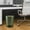 Green M, variant on Tongina Waste Paper Basket Clear Minimalist Trash Can for Dressing Table Office