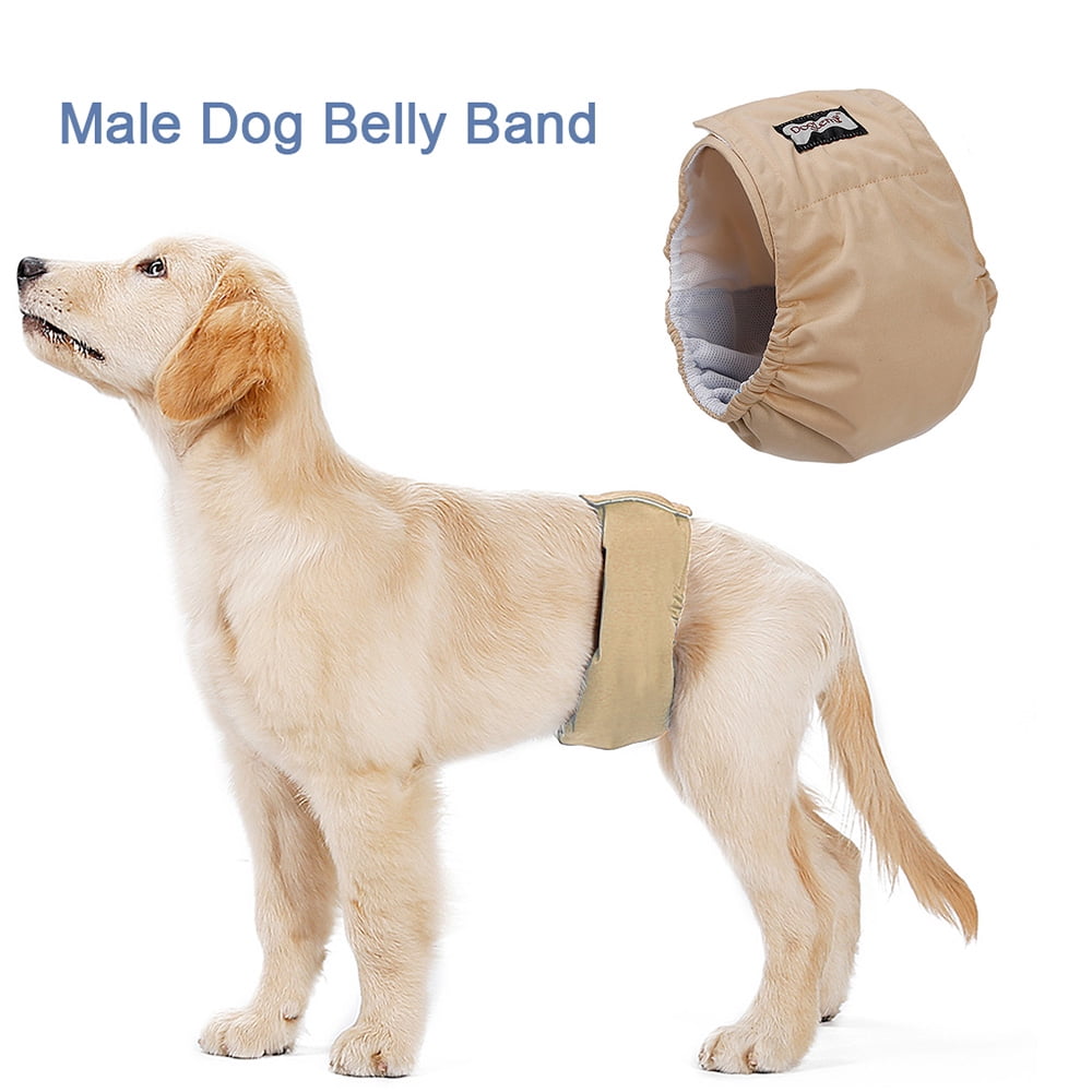 Washable Puppy Belly Band Teamoy 3pcs Reusable Wrap Diapers for Male Dogs 