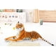 thumbnail image 3 of Juguetes de peluche de leopardo y tigre realistas de 30 a 120 cm, animales de peluche suaves, simulación de tigre blanco, muñeca jaguar, regalos de cumpleaños para niños, 3 of 5