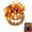 Orange, variant on Lighted Burlap Pumpkin Wreath with Remote Control, Farmhouse Fall Wreath with Warm LED Lights, 8 Lighting Modes for Front Door Porch Home Decor