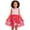 Red, variant on Girls Tulle Dress with Elephant Applique, Ruffle Sleeve Party Dress for Birthday Easter, Red & Pink Tutu Dress, Sizes 2T-10,Size 2 T
