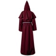 thumbnail image 4 of Big sale! Halloween Costume Dress Up Product Information: Polyester Imported Pull-On Closure Machine Wash ▶MATERIAL: High Q Long Sleeved Monk Costume Monk Robe Wizardrobe Halloween, 4 of 5