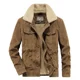 thumbnail image 2 of Abrigos a prueba de viento Ropa de hombre Chaqueta holgada de un solo pecho Chaqueta de pana para hombre Abrigo Chaqueta de invierno Abrigo de moda Abrigo informal de felpa, 2 of 5