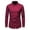 Red*, variant on RUTAYY Men's Shirts Embroidered Asymmetrical Long Sleeve Solid Color Denim Shirt Turndown Collar Comfortable Breathable Classic Seaside Blouse