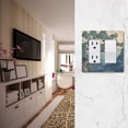 thumbnail image 5 of Yayeee Rocker Switch Wall Plate 3-Gang 6.5"x4.6" Home Decorative Outlet Cover, Tree In The Mountains, 5 of 6