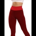 thumbnail image 1 of Leggings Levanta Glúteos para Mujer, Control de Abdomen, Entrenamiento, Yoga, Cintura Alta, de Gimnasio. Rojo L, 1 of 7