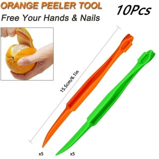 Yesbay 2 Pcs Kiwi Peeler ABS Digging Core Fruit Cutter Slicer for Daily Life,Orange