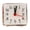 White, variant on Tuscom Minimalist Transparent Alarm Clock for Silent Non ing Battery Operated Compact Crystal Clear Bedside Dorm Table Clock