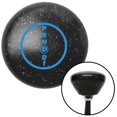 thumbnail image 1 of American Shifter  Blue Ford Overdrive Black Retro Metal Flake Shift Knob with M16 x 1.5 Insert Auto, 1 of 1