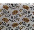 thumbnail image 4 of oneOone Georgette Viscose Fabric Leaves & Floral Block Printed Fabric 1 Yard 42 Inch Wide, 4 of 5