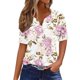 thumbnail image 1 of Camisetas Casuales de Mujer con Cuello en V Camiseta de Color Sólido, Manga Corta Casual Top para el Uso Diario, 1 of 4