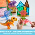 thumbnail image 3 of Juego de azulejos magnéticos para construcción SYNCFUN con diseño de dinosaurios, 50 unidades, para niños de 3 a 8 años, 3 of 7