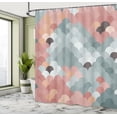 thumbnail image 4 of Ambesonne Abstract Shower Curtain, Colorful Retro Waves Print, 69"Wx70"L, Dark Sea, 4 of 4
