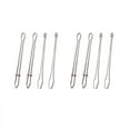 thumbnail image 2 of SATRINO 8 Pcs Bodkin Threader Metal Easy Pull Drawstring Threader with Tweezer for for Elastics Sewing Accessories DIY Tool Elastic Cord Rope Threader Clip Self-Locking ​Tweeze, 2 of 6