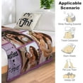 thumbnail image 6 of Custom Blanket Personalized Blanket with Photos Text Gift on Birthday Christmas Customized Picture Throw Blanket for Adult Men Women, 6 of 6