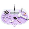 thumbnail image 1 of Funda de lavabo plegable para fregadero, silicona, iris, lavanda, 1 of 9