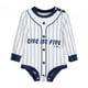thumbnail image 3 of Mameluco de verano,Ropa de bebé recién nacido pantalones cortos mameluco de manga corta,Conjunto de mameluco de jersey de béisbol para niños pequeños,Ropa de bebé Body Traje 3 a 6M, 3 of 10