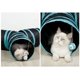 thumbnail image 5 of Túnel para gatos, juego para gatos, túnel para mascotas, túnel para conejos, juguete, tubo plegable de 3 vías, adecuado para gatos, conejos, perros, mascotas, caña de pescar con juguetes para gatos, azul y negro Sailing Electrónica, 5 of 5