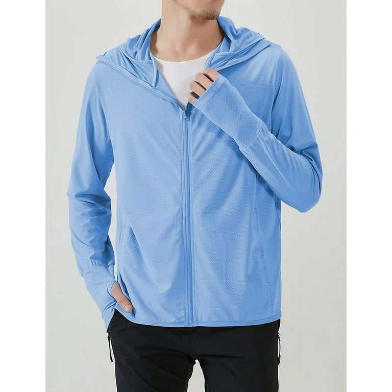 Sun Protection Clothing Men, Hoodie Zip Front Coats