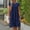 Dark Blue, variant on ZZwxWA Vintage Summer Cotton Linen Dress for Women Casual Short Sleeve Ruched T Shirts Dress Loose Fit A-Line Beach Sundress Plus Size S-5XL