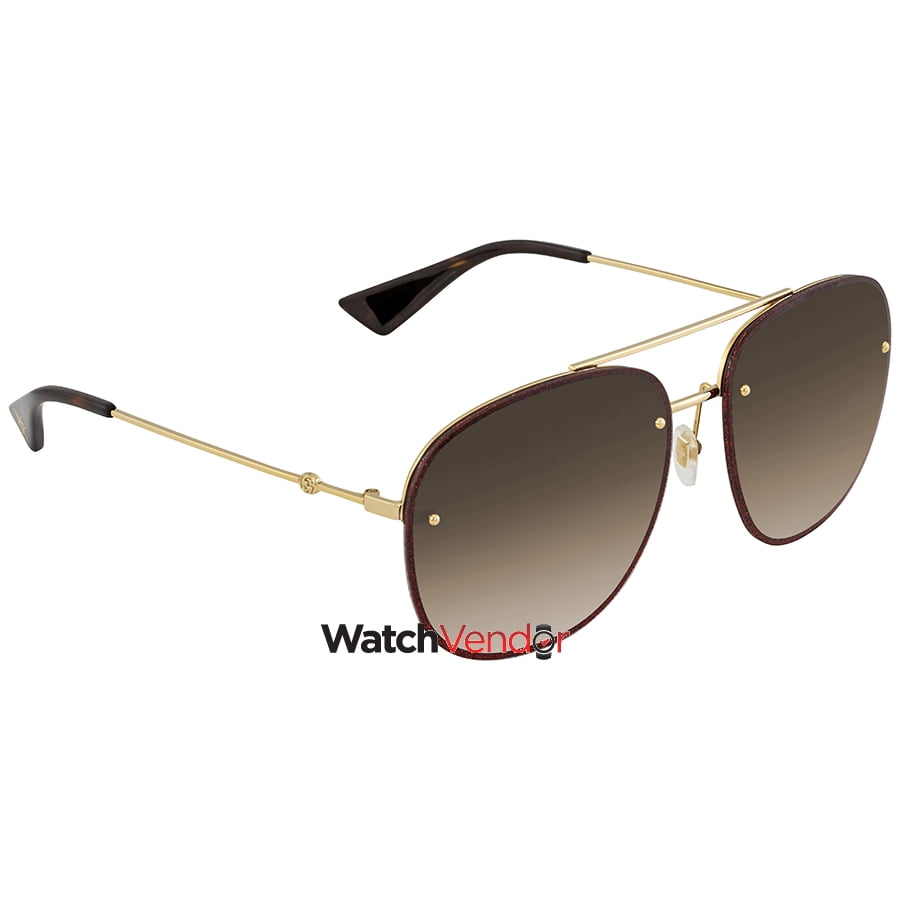 gucci brown gradient sunglasses