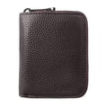 thumbnail image 1 of Titular de la tarjeta de crédito Estuche pequeño de cuero para tarjetas para mujeres o hombres Cartera de acordeón con cremallera, 1 of 5