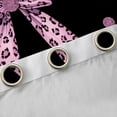 thumbnail image 4 of Castle Fairy Teens Black Pink Bow-Tie Black Out Curtains,Animal Leopard Cheetah Print Curtains Pack of 2 (42x63 Each),Old Fashion Dreamy Princess Bedroom Curtains,Microfiber Bedroom Decor, 4 of 6