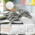 thumbnail image 2 of 3 Piece Sage Green Stripe Duvet Cover Set California King,Microfiber Comforter/Quilt Cover with Corner Ties and 2 Pillowcases,Grey White Geometric Modern Abstract Soft Bedding with Zipper Closure, 2 of 8