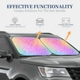 thumbnail image 2 of Lsque Colorful Glitters 2 PCS Windshield Sun Shade | CarFoldable Window Covers | Car Accessories Reflect UV for Universal Cars SUV Truck | Large, 2 of 7