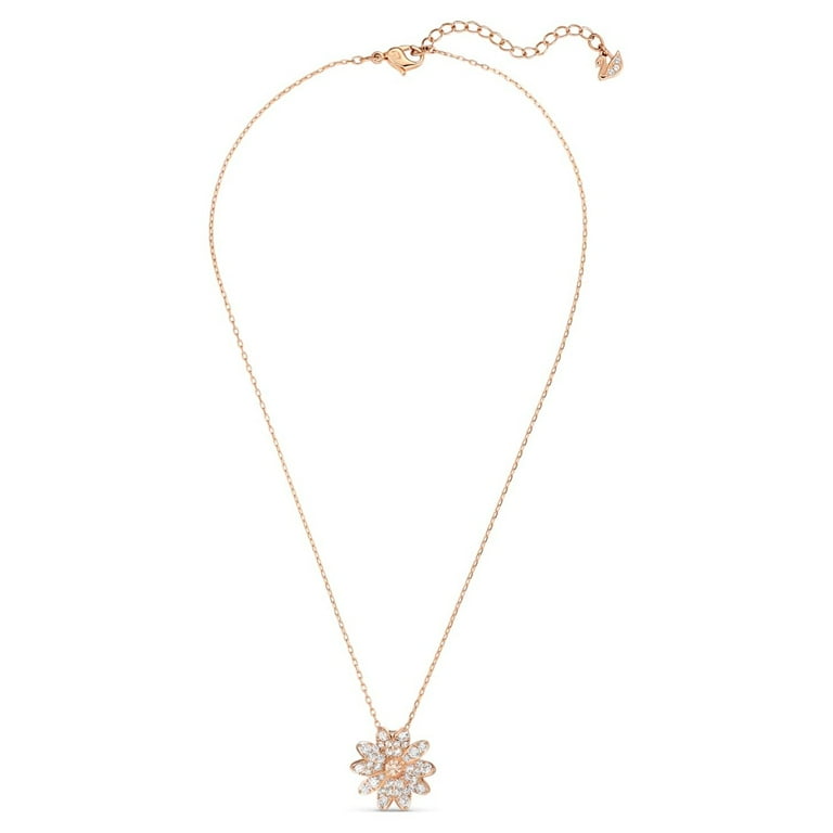 Swarovski Eternal Flower Pendant Necklace, Rose Gold Tone Swarovski Eternal Flower Pendant Necklace, Rose Gold Tone