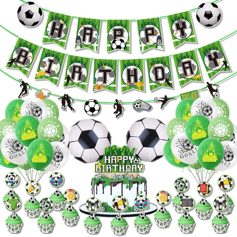 Happy birthday football garland