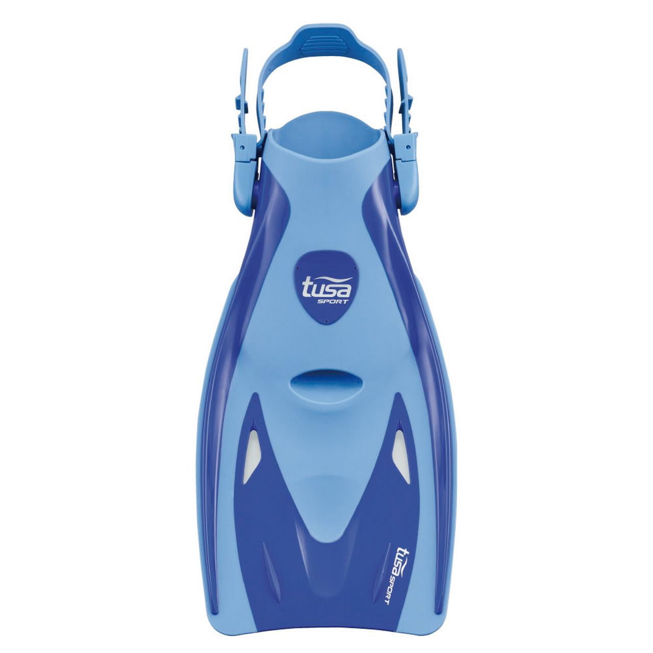 TUSA Sport UF-21 Long Blade Snorkel Fins, Small, Blue