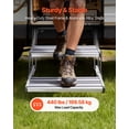 thumbnail image 3 of VEVOR RV Steps, 2-Step, 440 lbs Load Capacity, Manual Retractable RV Stairs, Telescopic Folding Aluminum Alloy Camper Steps, Steel Frame Non-Slip Entry Stairs, 3 of 9