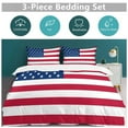 thumbnail image 3 of Abstract USA Flag Set Duvet Cover Themed Multicolor Polyester Bedding Set Duvet Cover for Twin Size, 3 of 6