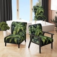 thumbnail image 1 of Designart "Fernes Dynamiques Vert et Noir Contraste II" Chaise d'Appoint Rembourrée - Fauteuil Moderne pour Chambre, 1 of 7