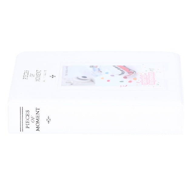 64 Pockets Photo Case, 16 Pages Delicate Buckle Tight Inner Line Retain Memory Insert Type Photo Book For Mini 9 3in Photos Orange,Grapefruit Yellow,Light Purple,Pearl White