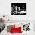 thumbnail image 5 of JEUXUS  Black and White Canvas Art Poker Cards with Chips Picture Painting Poster for Pub Bar Casino Wall Decoration Modern Home Decor Ready to Hang (Small) 20x16in, 5 of 6