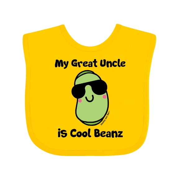 Inktastic Cool Beans Great Uncle Boys or Girls Baby Bib