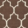 thumbnail image 4 of SAFAVIEH Cambridge Kevin Geometric Wool Area Rug, Dark Brown/Ivory, 2' x 3', 4 of 5