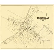 Barnegat New Jersey - Woolman 1878 - 27.56 x 23 - Glossy Satin Paper