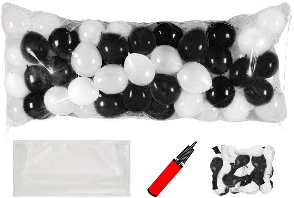 PMU Balloon Drop Kit (Black and White) (413750016473002) Pkg/1
