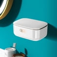 thumbnail image 2 of Soap Dish, Under 5 $, Loetky Soap Dish for Shower Wall Mounted with Drain Bar Soap Holder Soap Stop Mushy Travel Soap Container Bar Soap Box Tray, Soap Dish*1, 2 of 8