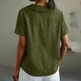 thumbnail image 4 of Blczomt Women's Blouse Summer Green Trendy Shirt Lightweight Cute Women Shirts,L, 4 of 7