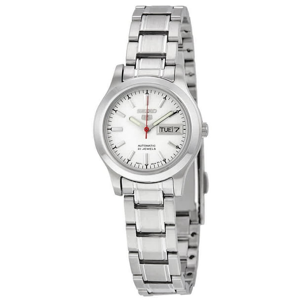 Seiko - Seiko Women's 5 Automatic SYMD87K Silver Stainless-Steel Automatic Watch - Walmart.com