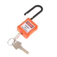 thumbnail image 5 of Xingzhi PL38-KD 38 mm PVC Curved Safety Padlock Lockout Orange 90x40x19 mm 1Set, 5 of 5